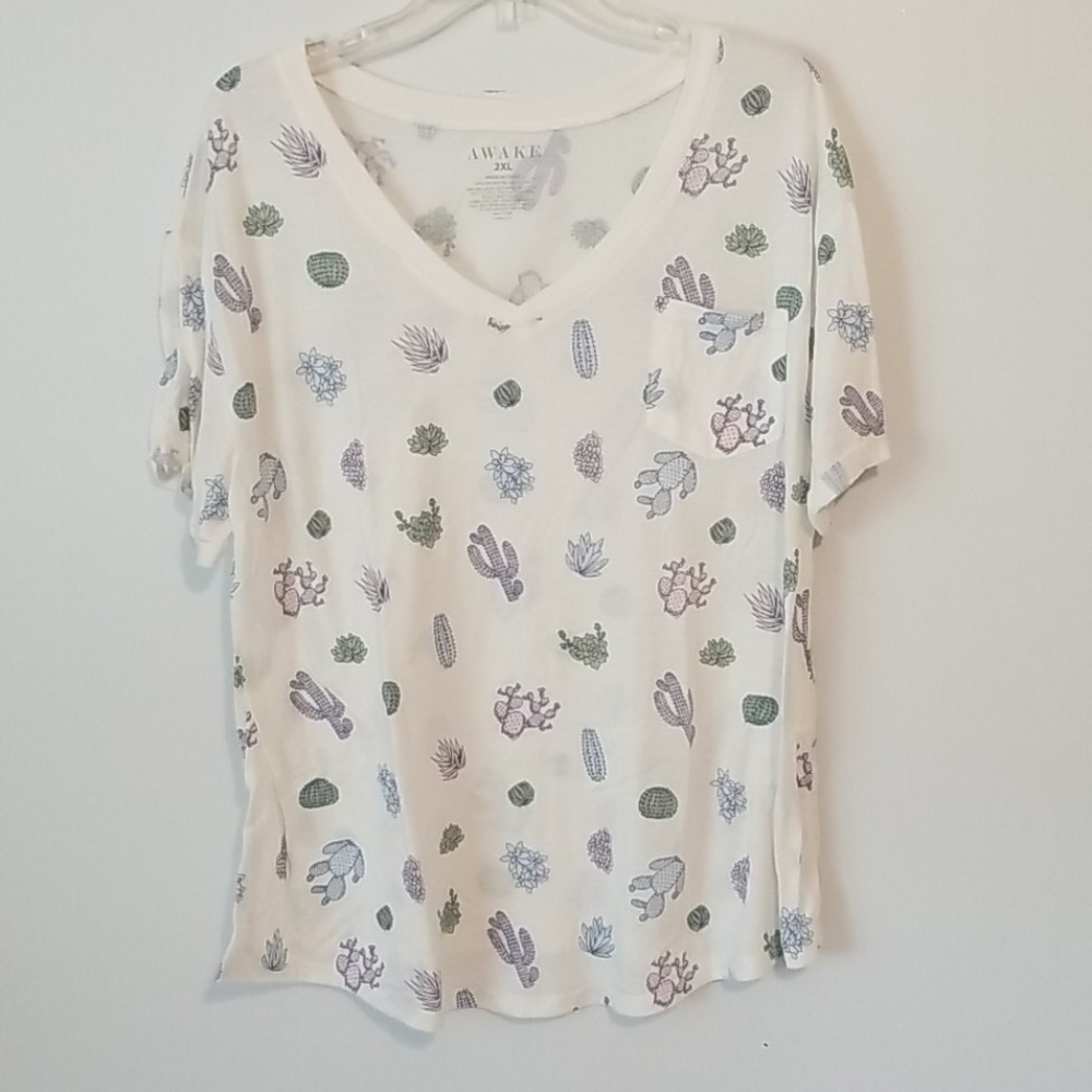 Cactus T Shirt with pocket
